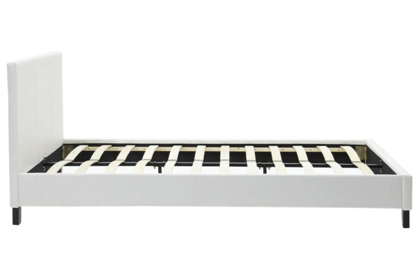 Κρεβάτι Nevil  150x200 PU χρώμα λευκό ματ