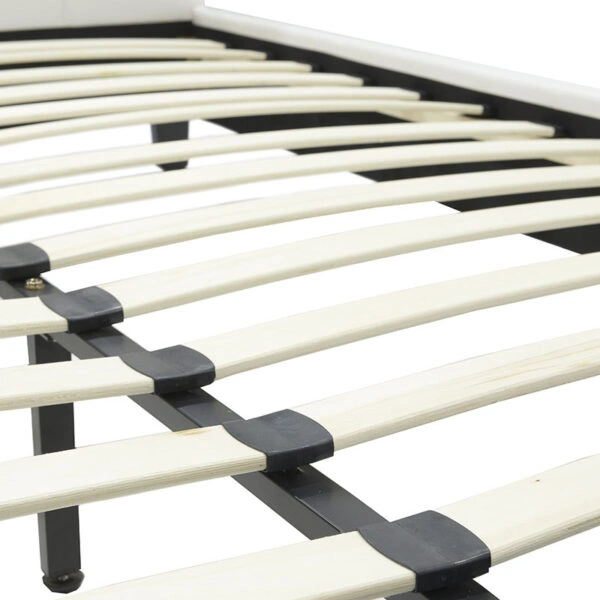 Κρεβάτι Nevil  150x200 PU χρώμα λευκό ματ