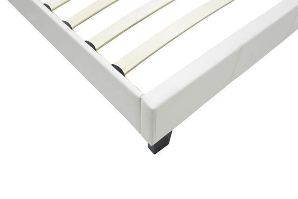 Κρεβάτι Nevil 100x200 PU χρώμα λευκό ματ