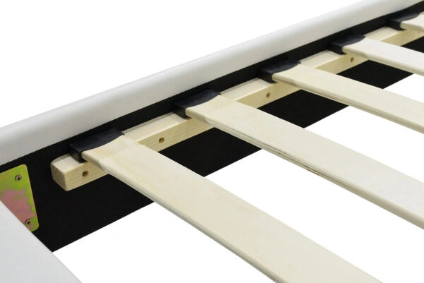 Κρεβάτι Nevil 100x200 PU χρώμα λευκό ματ