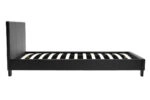 Κρεβάτι Nevil  100x200 PU χρώμα μαύρο ματ