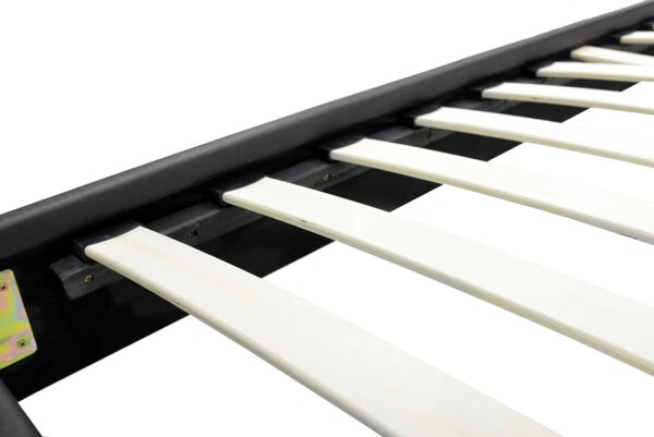 Κρεβάτι Nevil  100x200 PU χρώμα μαύρο ματ