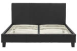 Κρεβάτι Nevil  150x200 PU χρώμα μαύρο ματ