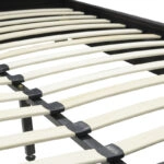 Κρεβάτι Nevil  150x200 PU χρώμα μαύρο ματ