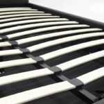 Κρεβάτι Roi 160x200 PU μαύρο ματ + αποθηκευτικό χώρο