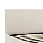 Κρεβάτι Norse  pu λευκό με αποθηκευτικό χώρο 160x200εκ