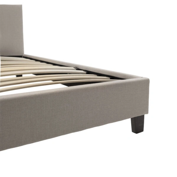 Κρεβάτι Mago  ύφασμα εκρού 100x200εκ