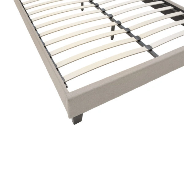 Κρεβάτι Mago  ύφασμα εκρού 150x200εκ