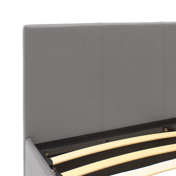Κρεβάτι Norse  pu γκρι ματ με αποθηκευτικό χώρο 160x200εκ