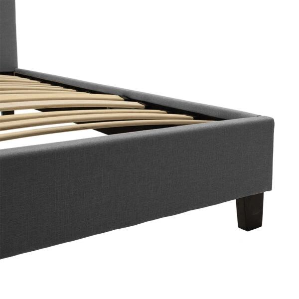 Κρεβάτι Mago  ύφασμα ανθρακί 160x200εκ