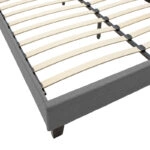 Κρεβάτι Mago  ύφασμα ανθρακί 160x200εκ