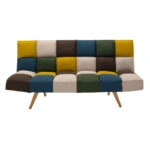 Καναπές - κρεβάτι 3θέσιος Freddo ύφασμα πολύχρωμο 182x81x84εκ