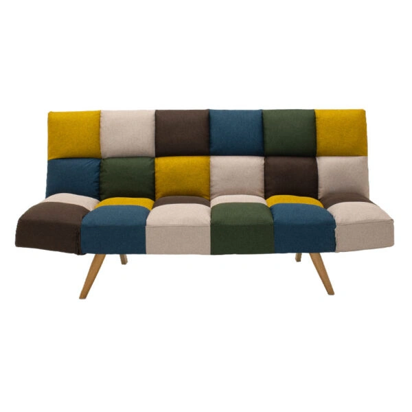 Καναπές - κρεβάτι 3θέσιος Freddo ύφασμα πολύχρωμο 182x81x84εκ