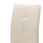 Καρέκλα Ariadne PU λευκό-πόδι χρωμίου