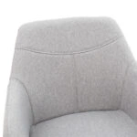 Πολυθρόνα Nasima  ύφασμα γκρι-φυσικό 57x58x84εκ