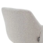 Πολυθρόνα Nasima  ύφασμα γκρι-φυσικό 57x58x84εκ