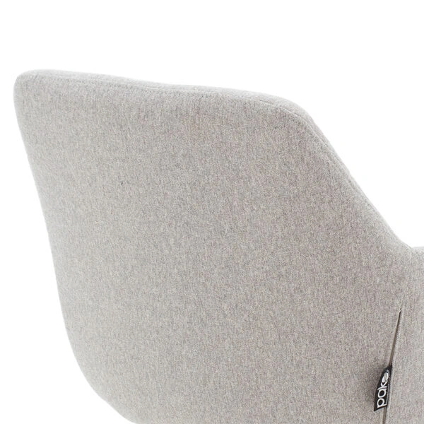 Πολυθρόνα Nasima  ύφασμα γκρι-φυσικό 57x58x84εκ