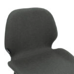 Σκαμπό bar Impel  μεταλλικό μαύρο-ύφασμα ανθρακί