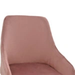 Σκαμπό bar Lithe  μεταλλικό μαύρο χρυσό-βελούδο σάπιο μήλο 47x44x98εκ