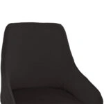 Σκαμπό bar Lithe  μεταλλικό μαύρο χρυσό-βελούδο μαύρο 47x44x98εκ