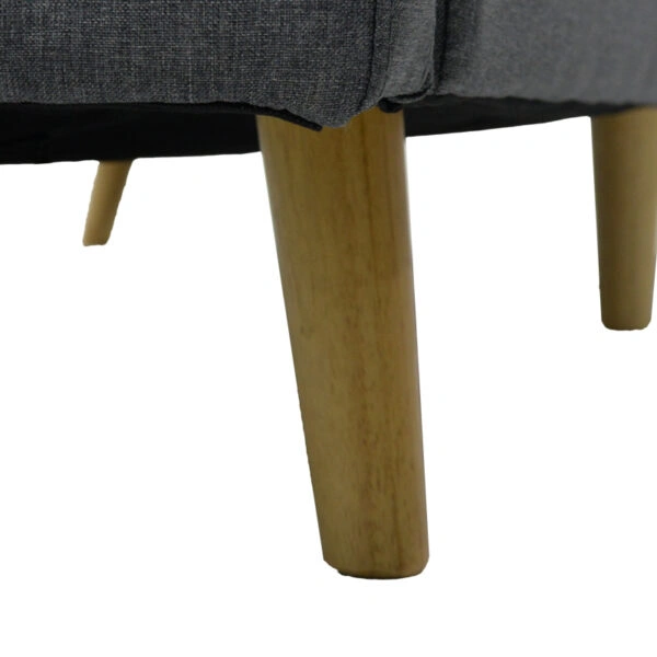 Καναπές-κρεβάτι Flexible σε ανθρακί ύφασμα 198x87x76εκ