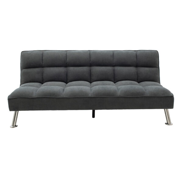 Καναπές-κρεβάτι Rebel 3θέσιος με ύφασμα ανθρακί 189x92x82εκ