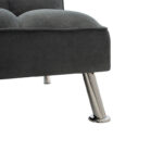 Καναπές-κρεβάτι Rebel 3θέσιος με ύφασμα ανθρακί 189x92x82εκ