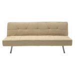 Καναπές-κρεβάτι Travis  3θέσιος με ύφασμα μπεζ 175x83x74εκ