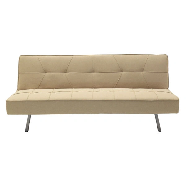 Καναπές-κρεβάτι Travis  3θέσιος με ύφασμα μπεζ 175x83x74εκ