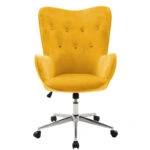 Καρέκλα γραφείου διευθυντή Kido βελούδο κίτρινο