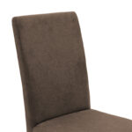 Καρέκλα Ditta ύφασμα ανοικτό καφέ-πόδι μασίφ ξύλο wenge