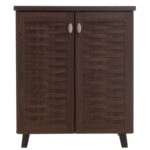 Παπουτσοθήκη-ντουλάπι MANTAM  12 ζεύγων χρώμα καρυδί 78x40x92εκ