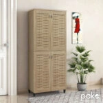 Παπουτσοθήκη-ντουλάπα MANTAM  24 ζεύγων χρώμα sonoma 78x40x170,5εκ