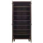 Παπουτσοθήκη-ντουλάπα MANTAM  24 ζεύγων χρώμα καρυδί 78x40x170,5εκ