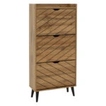 Παπουτσοθήκη Thelma  12 ζεύγων oak 60x23.8x131.6εκ