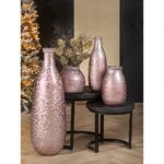 Βάζο-Φανάρι Μοβ Γυαλί 20cm