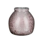 Βάζο-Φανάρι Μοβ Γυαλί 20cm