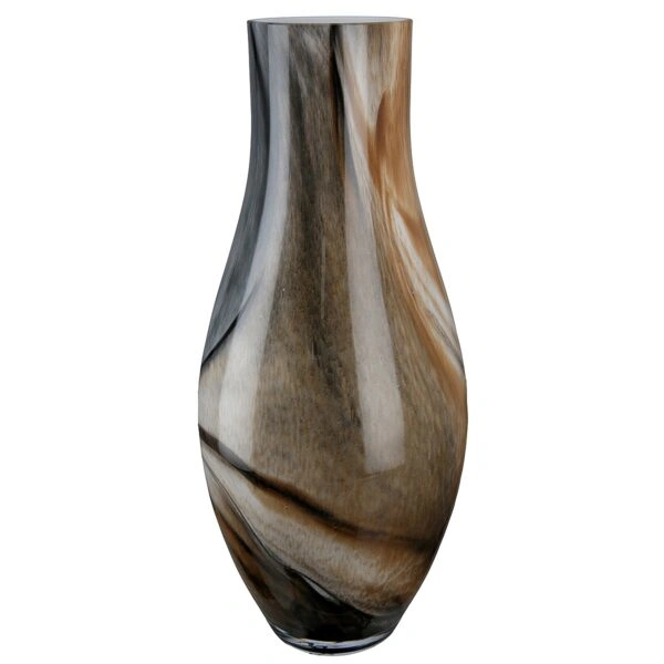 Βάζο  Καφέ Γυαλί 40cm