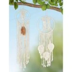 Διακοσμητικό Κρεμαστό ArteLibre Μάτι Λευκό/Μπεζ Ύφασμα 20x85cm