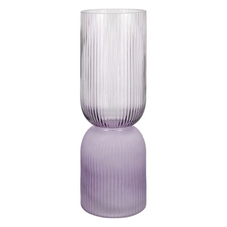 Βάζο  Μοβ Γυαλί 31cm