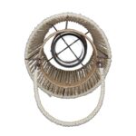 Φανάρι Καφέ Μέταλλο/Χαρτί 28cm