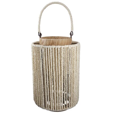 Φανάρι Καφέ Μέταλλο/Χαρτί 28cm