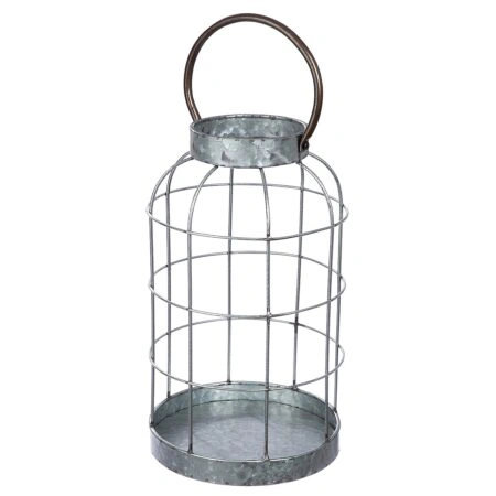 Φανάρι  Γκρι Μέταλλο 42cm
