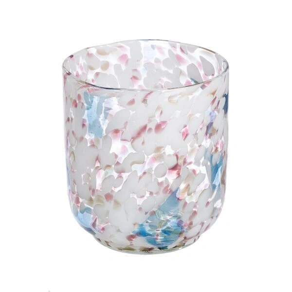 Βάζο  Πολύχρωμο Γυαλί 16x16x18.5cm