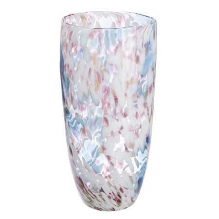 Βάζο Πολύχρωμο Γυαλί 18.5x18.5x36cm