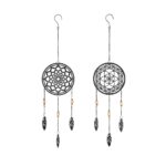 Διακοσμητικό Κρεμαστό  Μάτι Μαύρο Μέταλλο 1x18x80cm Σε 2 Σχέδια