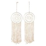 Διακοσμητικό Κρεμαστό ArteLibre Μάτι Κρεμ/Χρυσό Μέταλλο/Ύφασμα 0.5x21x80cm Σε 2 Σχέδια