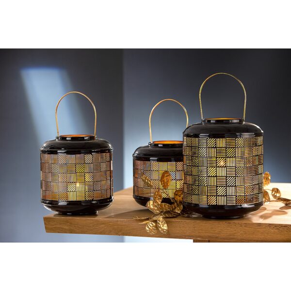 Φανάρι Μαύρο Μέταλλο 23.5cm