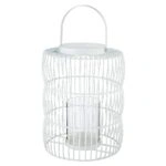 Φανάρι  Κλουβί Λευκό Μέταλλο 44cm
