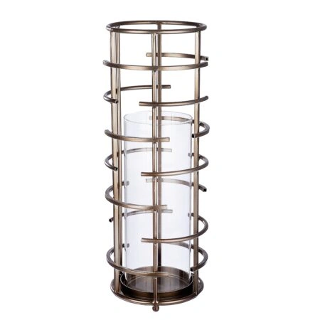 Φανάρι  Σαμπανί/Διάφανο Μέταλλο/Γυαλί 46.5cm